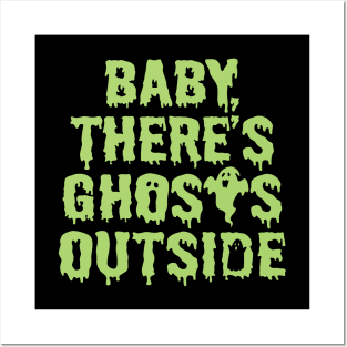 Funny Halloween Ghost Trick Or Treat Slogan Funny Meme Posters and Art